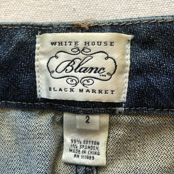 White House Black Market Blanc Denim Skirt - Picture 10 of 10